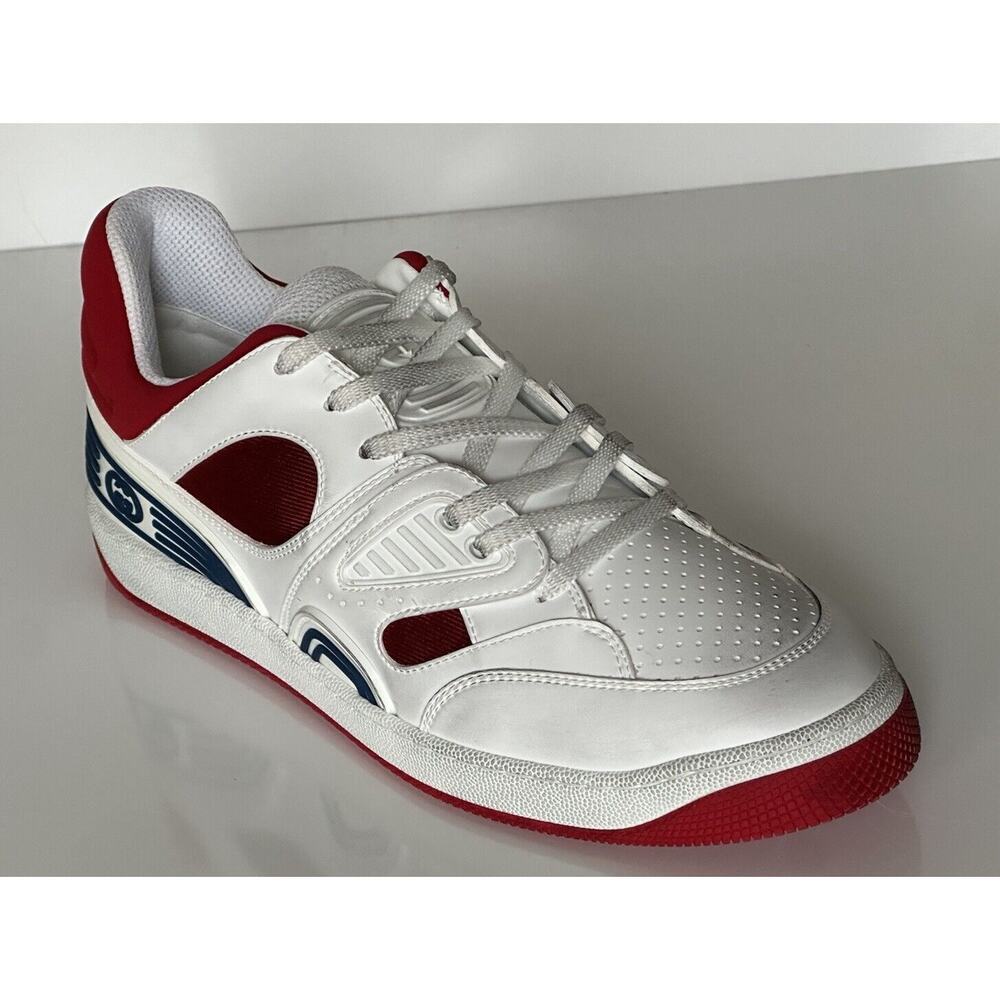 Gucci Men's Low-top White/Red Leather Sneakers 11.5 US (Gucci 11G) 697882 NIB IT - Picture 2 of 14